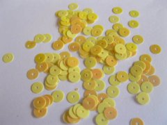 255Grams Yellow Round Flat Loose Sequin 5mm 255Grams Yellow Round Flat Loose Sequin 5mm