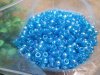 500g Transparent Blue Barrel Pony Beads Loose Bead 8mm