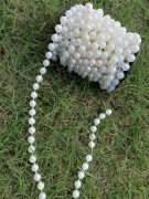 1Roll x 9.5m White 10mm Beaded Garland String Wedding Craft