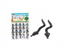 40Pcs (20Prs) Funny Soft Snake Great Sticky Toys Black