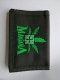 12X Black Nylon Wallets - Marijuana Design