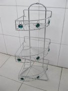 1Pc New 3-Layer Corner Bath Bathroom Rack Display w/Rhinestone