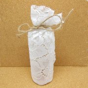 4X Glass Lace Message Bottles Vases Wedding Decorations 16.5cm H