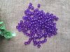 500g Transparent Violet Barrel Pony Beads Loose Bead 8mm