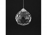 1X New Huge Clear Crystal Balls Suncatcher 85x75mm