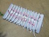 12Pcs White Turqoiuse Stone & Shell Drawstring Bracelet