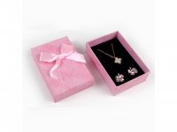 12Pcs Necklace Earring Gift Box Case w/Bowknot Mixed Color