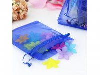 98 Blue Drawstring Jewelry Gift Pouches 22x16cm