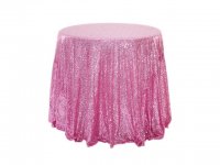 1Pc Pink Sequin Table Cloth Cover Backdrop Wedding Party 120x240