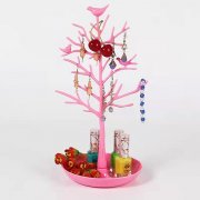 1Pc New Pink Tree Earring Necklace Bracelet Jewellery Display St