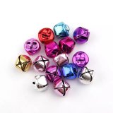 250g (130Pcs) Round Jingle Bells Beads Pendants Craft Mixed Colo