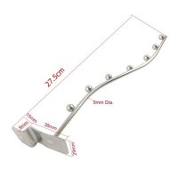 5Pcs Metal Slatwall Waterfall Arm Hooks 27.5cm long