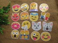 2Packs x 50Pcs Emoticons Smiley Face Stickers Pack Craft Scrapbo