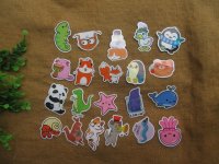 2Packs x 50Pcs Pre-Cut Animal Sticker Pack Craft Scrapbooking