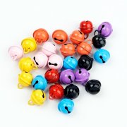 5x10Pcs Jingle Bells Beads Pendants Craft 15mm Mixed