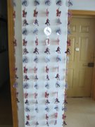 1X Spider-man Cartoon Curtain with Curtain Rod