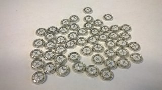 50 pcs COMPASS floating charm