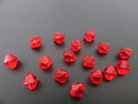 2700 Red Faceted Bicone Beads Jewellery Finding 8mm