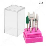 1Setx 7Pcs Nail Drill Bits Polishing Head Set Cuticle Remover bh