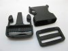 50Sets Black Side Release Buckles For 32mm Webbing