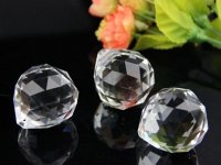 10X Clear Lead Crystal Ball for Suncatcher 45x40mm