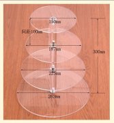 1Set 4-Tier Acrylic Round Cupcake Stand Wedding Party Event