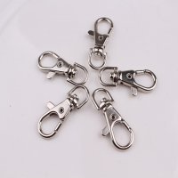 100 Metal Swivel Clasp for Key Rings Bag Dangles 37x13mm