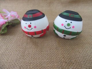 12Pcs Anti-stress PU Foam Snowman Ball Squeeze Reliever Ball