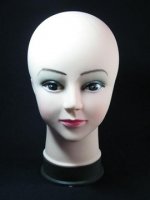 1Pc Bald Head Torso Mannequin Hairdressing Head