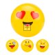 10 Inflatable Funny Smile Face Emoticon Bouncing Balls 22cm Dia.