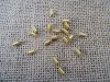 100Pkts X 20Pcs Golden Plated Spring Coil Ends Connector Finding