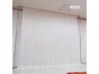 1X White Silk Cloth Wedding Party Backdrop Curtain Drapes