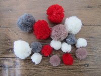 1Box x 16pcs Pompons Deco Boules Ronds 30mm/50mm