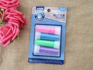 5Pkts x 4Pcs Neon Glitter Shaker Multi Purpose Glitter For Art