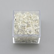 250g (Approx 1250Pcs) Silver Jumprings Jump Ring 12mm