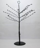 1X Tree Shape Metal Earring Jewelry Display Rack 46x37cm