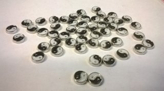 50 pcs YINYANG floating charm