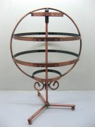 1X Copper Globe Shape Holder Earring Display Rack dis-ea183