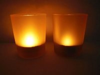 144X Frosted Glass Tea Light Holder Wedding Favor