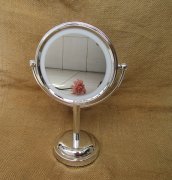 1Pc Round LED Lights Mirror Make Up Mirror Vanity Mirror