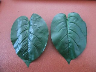 50Pcs Artificial Lifelike Greeny Leaves Home Wedding Decor Whole