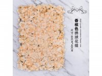 1Pc Artificial Champagne Hydrangea Flower Backdrop Wall Panel