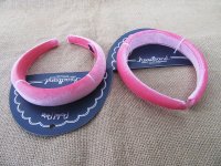 6Pcs Pink Fashion Foamy Velvet Wide Headbands Hair Band Hair