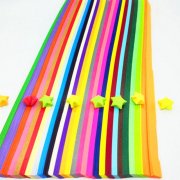 3x1350Pcs Origami Lucky Star Paper for Funny 7 Colors Mixed