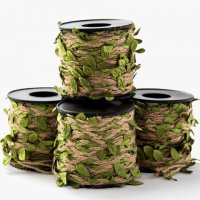 6Roll X 9.5M Burlap Rope Hemp Cord Thread Jute String w/Green Le