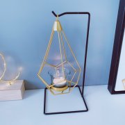 1Pc Modern Nordic Style Geometric Metal Hanging Candle Holder