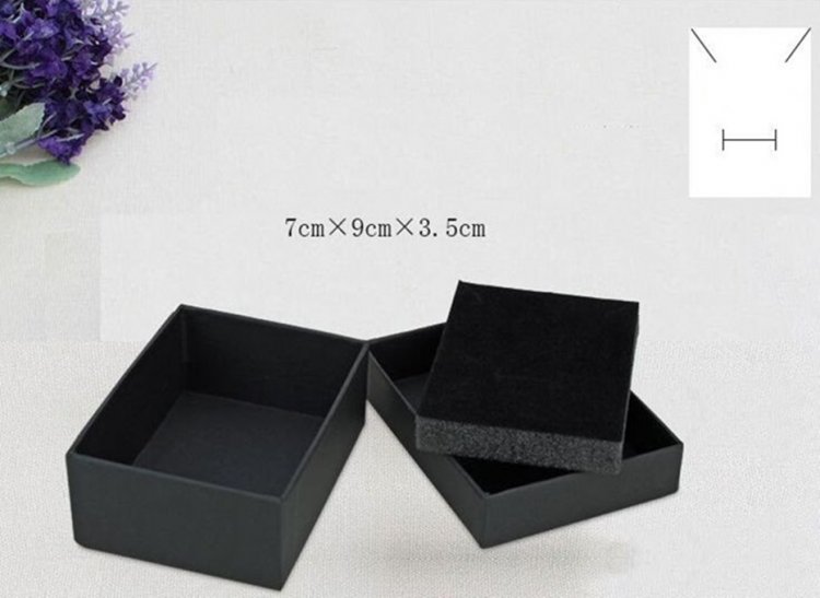 12Pcs Black Kraft Ring Necklace Earring Jewelry Boxes Gift Box - Click Image to Close