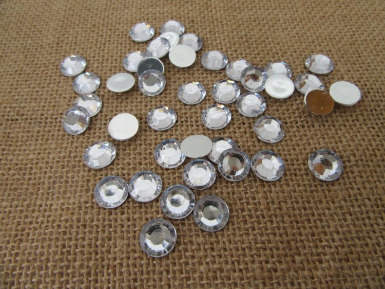 12Packs x 70Pcs White Flatback Rhinestones 12mm Retail Package - Click Image to Close