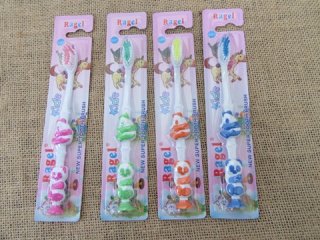 12X New Panda of Kids Morning Kiss Toothbrush Mixed