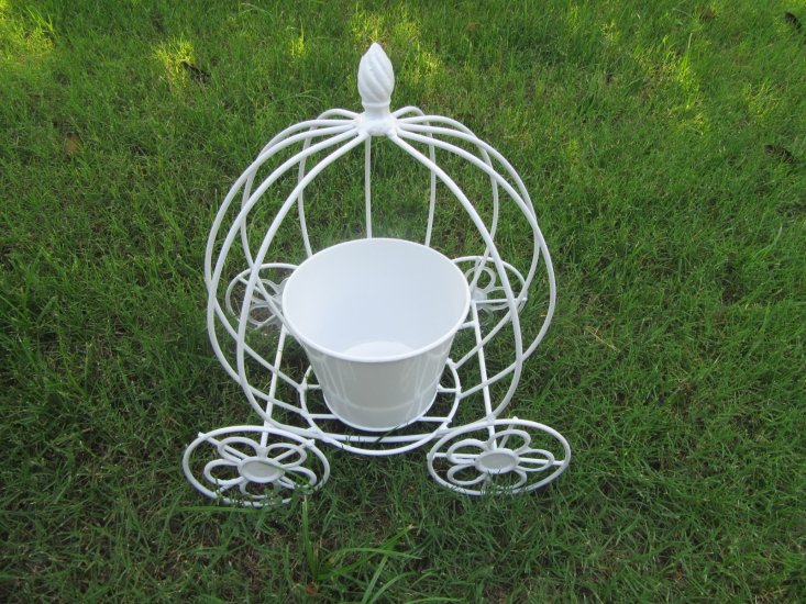 1Pc Cinderella Theme Antique Balcony Flower Plant Display Stand - Click Image to Close